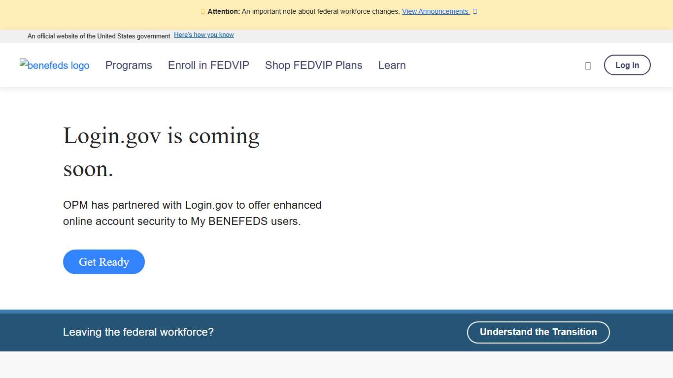 BENEFEDS | Federal Benefits Enrollment (FEDVIP, FLTCIP, FSAFEDS)